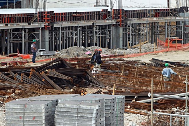 Imagens das obras na Arena nesta segunda-feira (22/10) | 