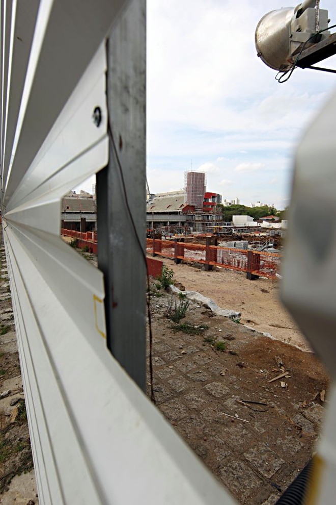 Imagens das obras na Arena nesta segunda-feira (22/10) | 
