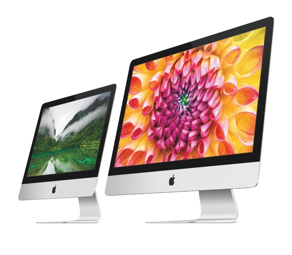 O novo iMac, o desktop tudo-em-um da Apple, tem tela de apenas 5 mm de espessura nas bordas. |