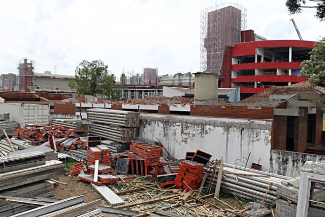 Imagens das obras na Arena nesta segunda-feira (22/10) | 