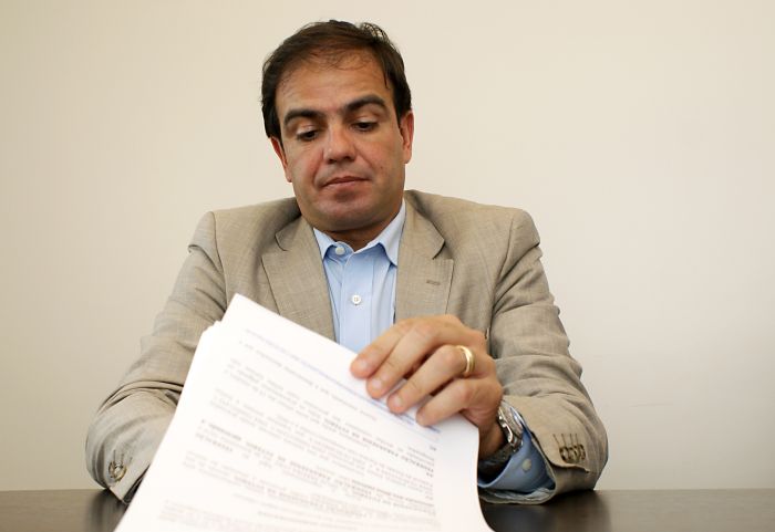 Vereador Felipe Braga Côrtes foi o autor do requerimento que sugere à prefeitura suspensão do repasse do potencial construtivo ao Atlético | Marco Andre Lima / Gazeta do Povo