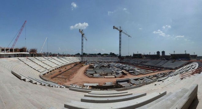 Na última atualização do Ministério do Esporte, a Arena da Amazônia, em Manaus, tinha 45% das obras concluídas | 