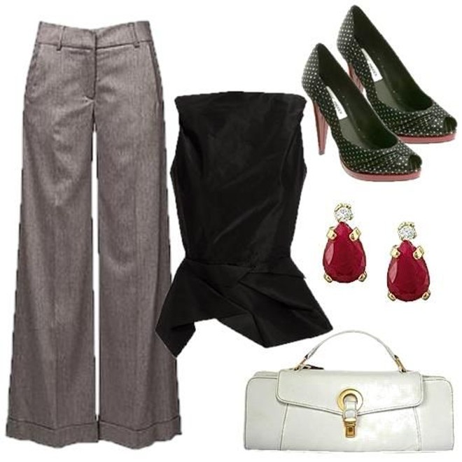 A combinação mostra que os acessórios podem fazer a diferença em um look mais formal | 