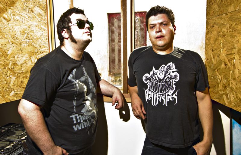 Fabio Elias e Marcos Coelho formaram a Fabyote e Coeyote movidos a amizade e rock | Antonio Costa / Gazeta do Povo