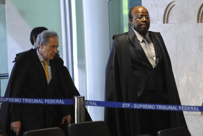 Lewandowski e Joaquim Barbosa: entendimento divergente em relação a José Genoino | Fabio Rodrigues Pozzebom / ABr