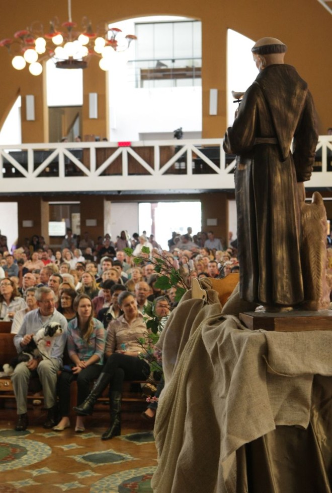 Novenas para benção dos animais serão realizadas durante o dia no Santuário Nossa Senhora do Carmo |