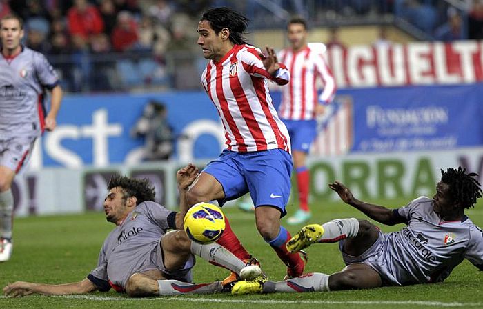 Falcao Garcia só não marcou em uma das 12 partidas so Atlético de Madrid neste Espanhol | EFe