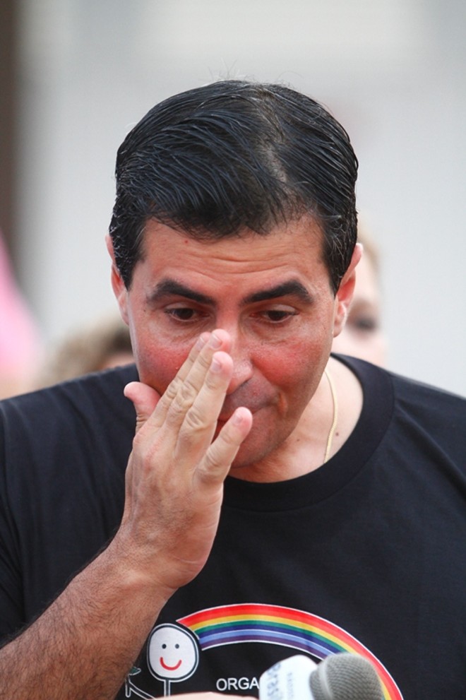 O candidato do PP em Londrina, Marcelo Belinati (PP), após o anúncio do resultado da eleição | 