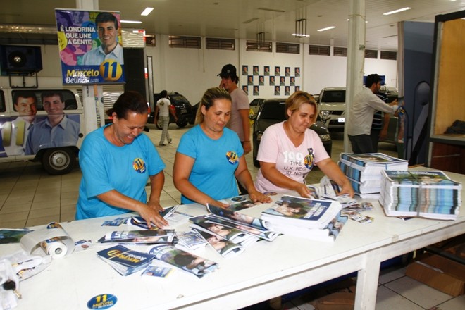 Trabalho no comitê de campanha Marcelo Belinati | 