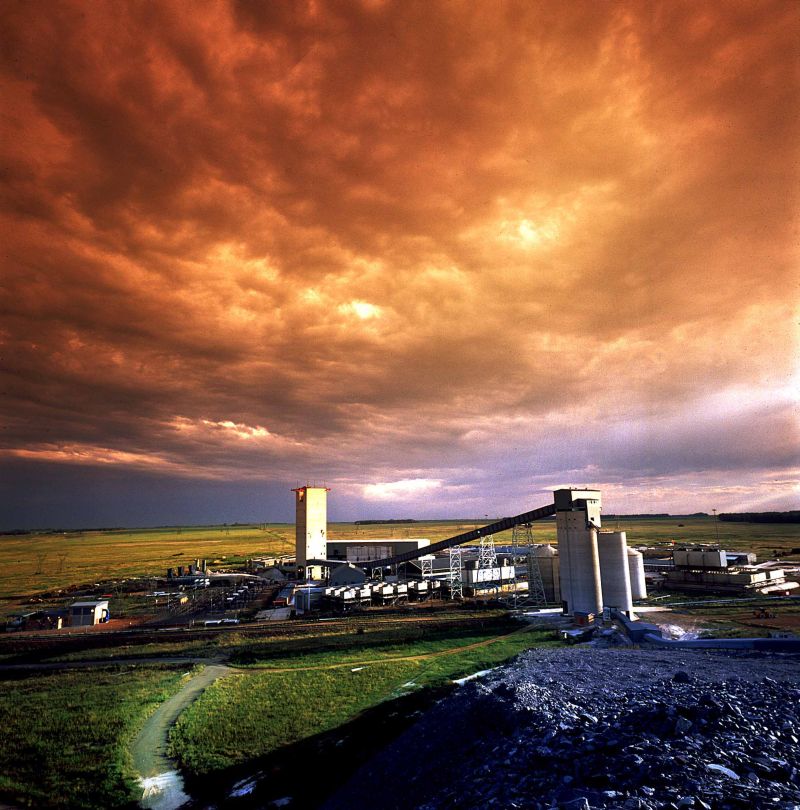 Instalações da mineradora AngloGold Ashanti em Moab Khtosong, na África do Sul | Divulgação/Anglogold Ashanti