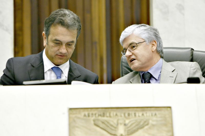 Plauto Miró (à esquerda) pode ir para o TC, e Rossoni deve ser reeleito na presidência da Alep | Hugo Harada/ Gazeta do Povo