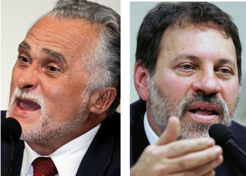 Genoino: condenado a quatro anos de prisão;Delúbio: acusado de fazer empréstimos fraudulentos | Fotos: Evaristo Sá /AFP
