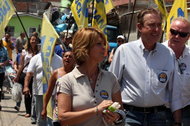 Ducci fez campanha ao lado de Fernanda Richa, mulher do governador Beto Richa |