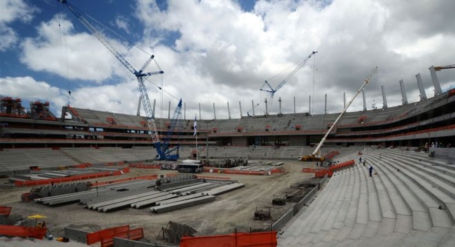 A Arena Pernambuco, em São Lourenço da Mata, região metropolitana do Recife, foi confirmada na Copa das Confederações | 
