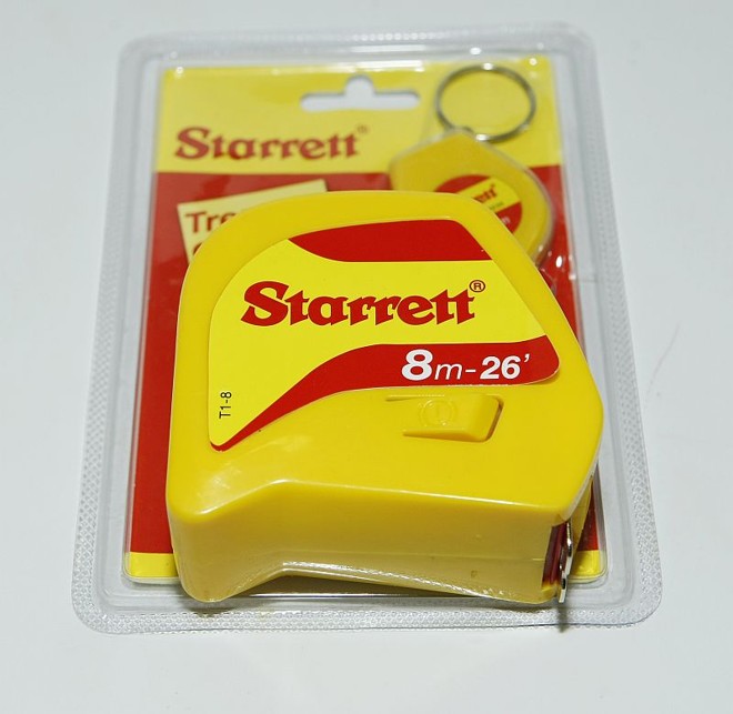 Trena: usada para medir áreas e cumprimentos. Trena: R$ 7 a R$ 63 (50 metros) |