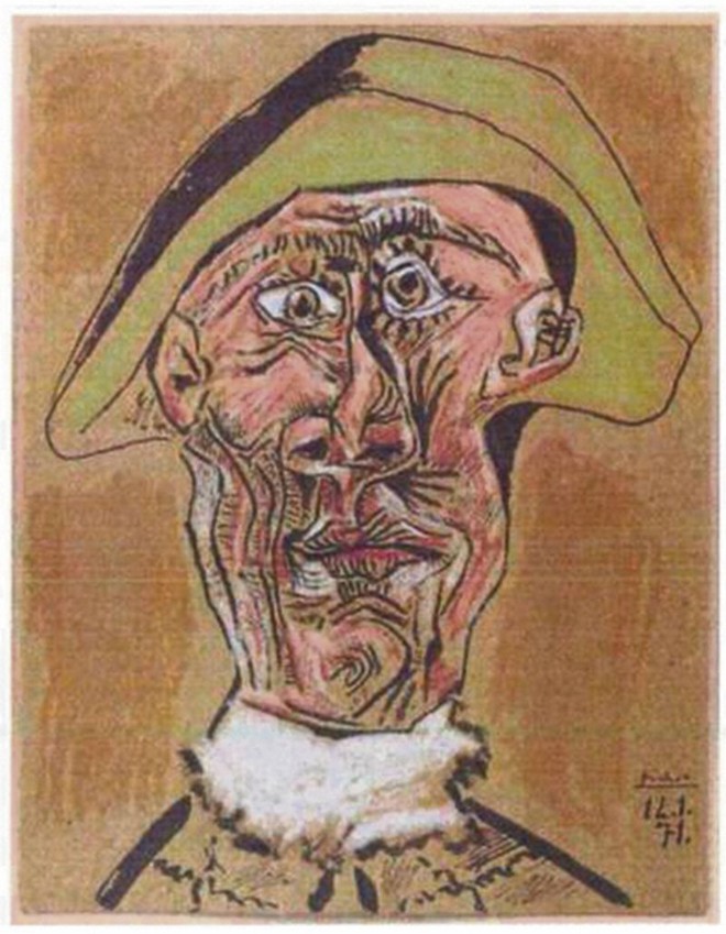 Cabeça de Arlequim, de Picasso, também foi uma das peças furtadas na Holanda |