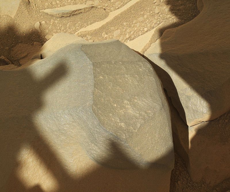 Foto de rocha marciana tirada pelo Curiosity | Nasa/Reuters/Divulgação