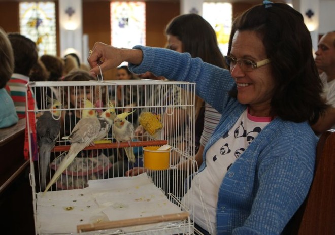 No entanto, pássaros também foram vistos nas cerimônias |