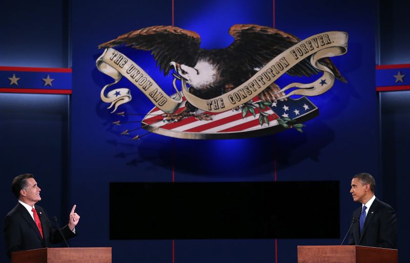 Debate refletiu a profunda divisão ideológica entre os dois candidatos | Win McNamee/Getty Images/AFP