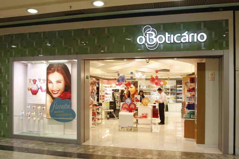 Fachada de uma loja de O Boticário: empresa paranaense é a segunda franquia mais internacional | Divulgação