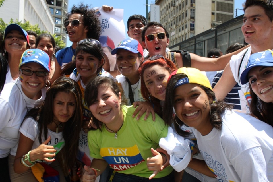 Universitários pró-Capriles: luta pela liberdade | Celio Martins/ Gazeta do Povo