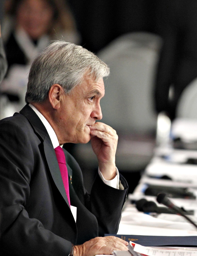 Piñera perdeu popularidade | Reuters