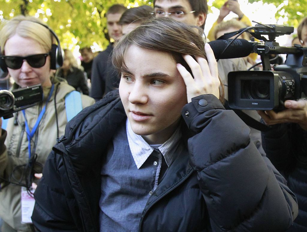 Yekaterina Samutsevich considera sua libertação uma vitória e agora quer ajudar as companheiras de grupo | Sergei Karpukhin / Reuters