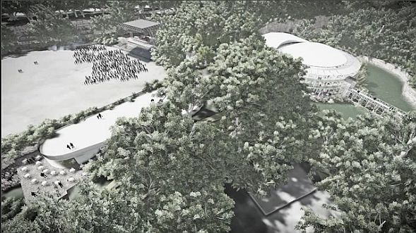 Concepção artista mostra como será a Pedreira e a Ópera de Arame após as obras de revitalização | Reprodução/DCSet