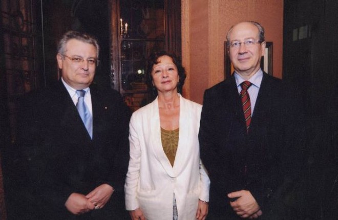 Gianluca Cantoni, Rita Bernardini e Rosario Grenci, vice-cônsul da Itália para o Paraná e Santa Catarina |