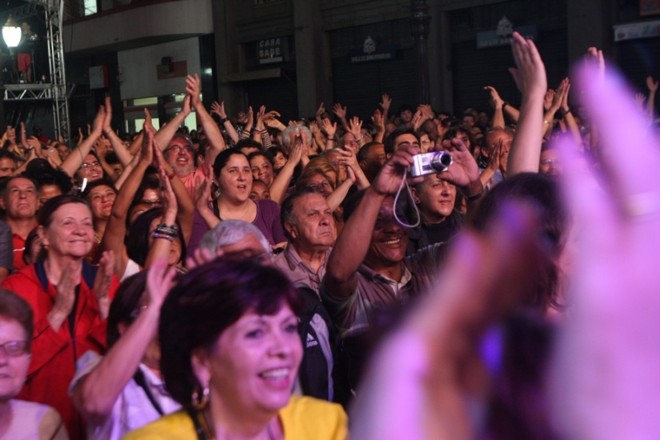 Público vibrou com cada sucesso |