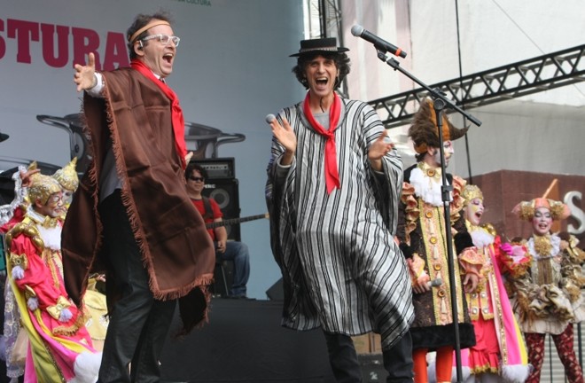 Dupla Kleiton e Kledir se apresentou no Palco Riachuelo |