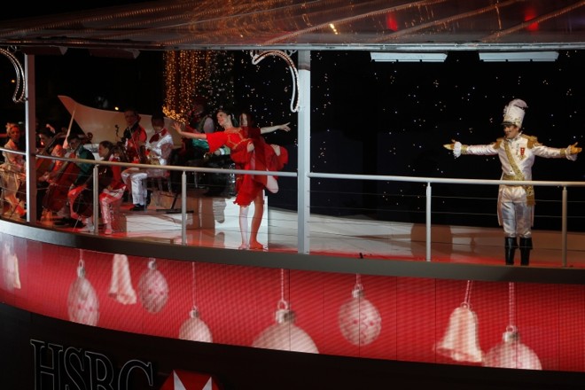 Detalhe da apresentação do coral do Palácio Avenida | 