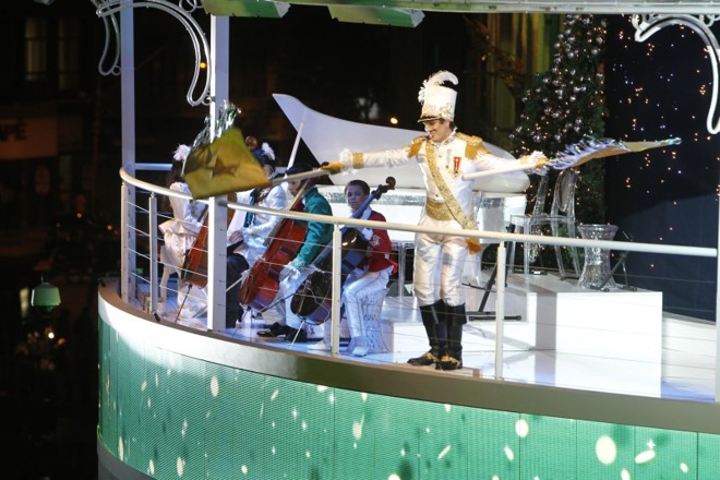 Detalhe da apresentação do coral natalino do HSBC | 