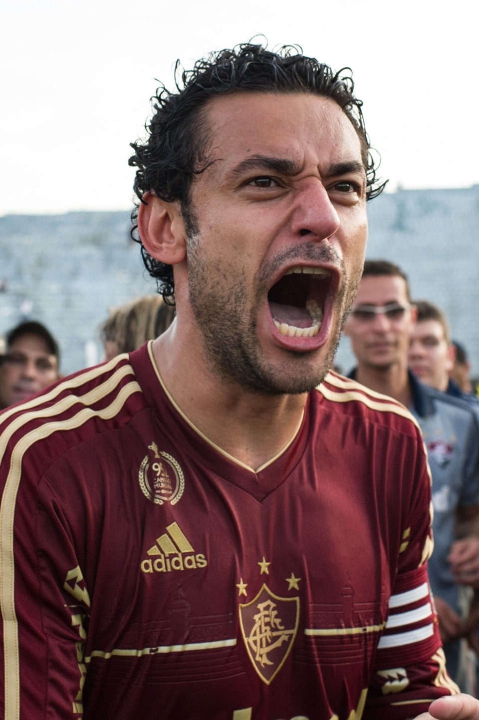 Fred marcou dois gols na vitória emocionante do Fluminense sobre o Palmeiras | Yasuyoshi Chiba/ AFP