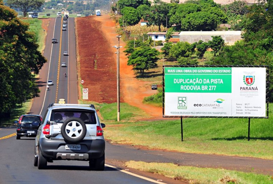 A duplicação da BR-277 entre Medianeira e Matelândia, no Oeste do estado, já está em andamento: resultado da negociação | Marcos Labanca/Gazeta do Povo