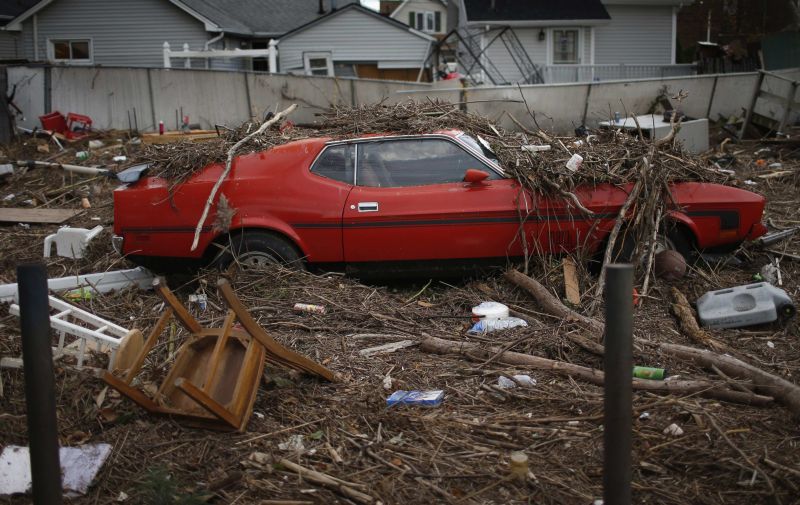 A supertempestade causou estragos por onde passou | REUTERS/Mike Segar