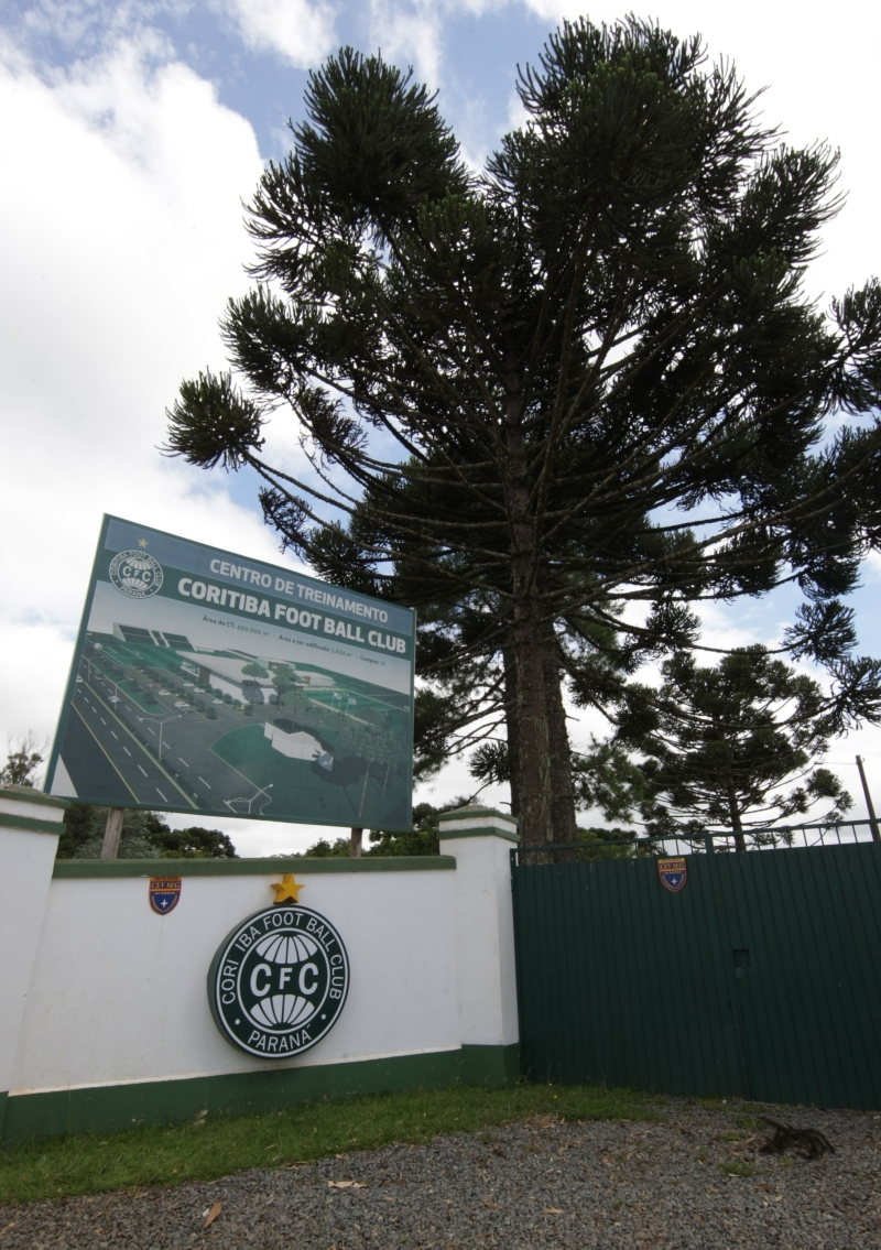 Entrada do futuro CT do Coritiba, em Campina Grande do Sul | Aniele Nascimento/Gazeta do Povo