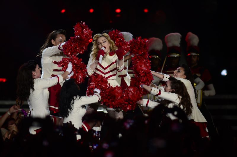 Madonna apresentou releituras de grandes sucessos e canções de seu último álbum, MDNA | Luciana Whitaker/Folhapress