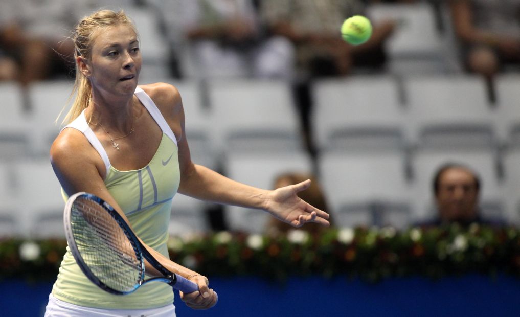 Sharapova venceu em partida morna | Divulgação/Gillette Federer Tour