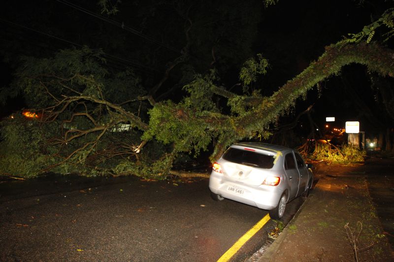 Registro do bloqueio no trânsito na Avenida Getúlio Vargas | Marcelo Elias/Agência de Noticias Gazeta do Povo