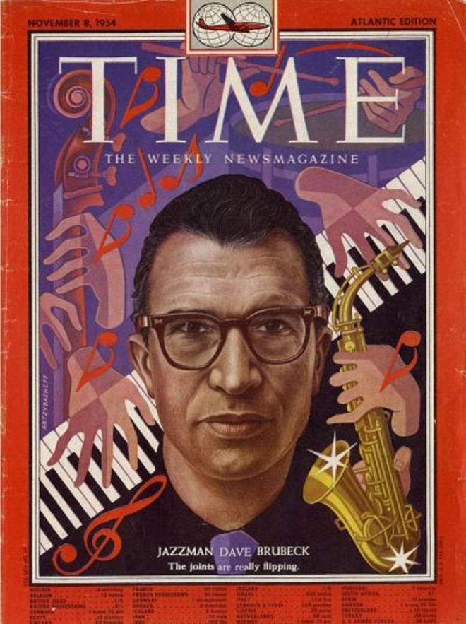 Brubeck estampando a capa da Time | 