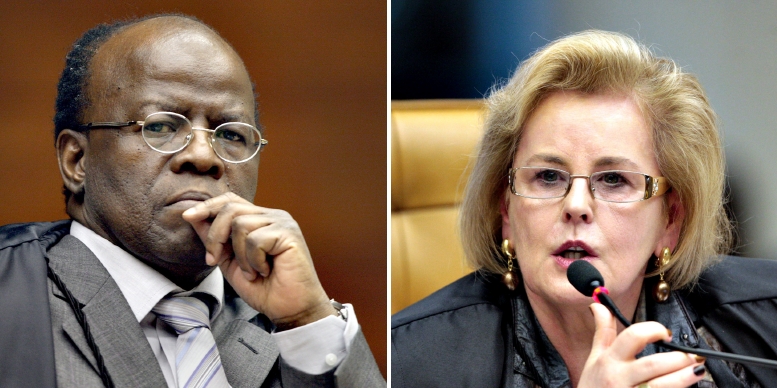 Joaquim Barbosa, presidente do STF e Rosa Weber, ministra do STF | Fotos: Fellipe Sampaio/STF e Carlos Humberto/STF