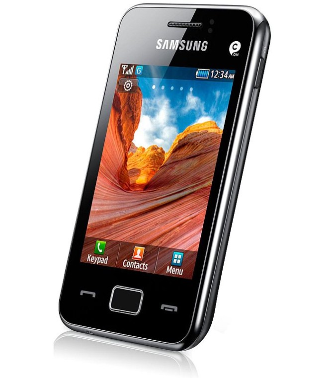 SAMSUNG S5222 -O Samsung S5222 Star 3 Duos tem opção para dois chips  uma mania nacional. Vem com conexão Wi-Fi, tela de 3 polegadas e câmera de 3.2 MP. Tem rádio FM e MP3 player. Preço:A partir de R$ 275 | 