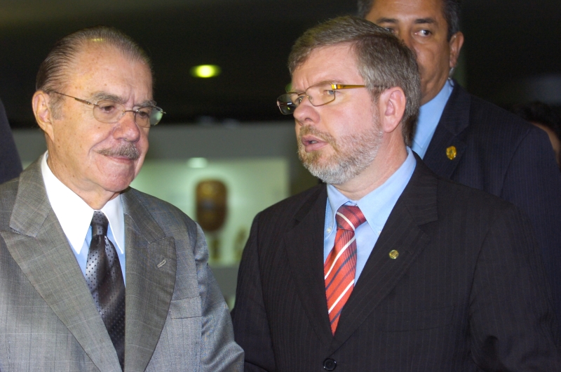 José Sarney, presidente do Senado e Marco Maia, presidente da Câmara dos Deputados | Jane de Araújo/Ag. Senado