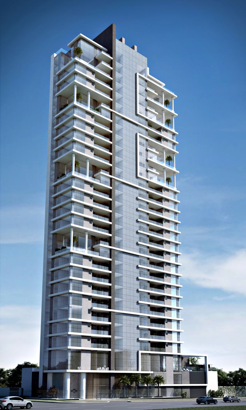 Empreendimento terá 29 pavimentos e até seis vagas na garagem por unidade | Divulgação