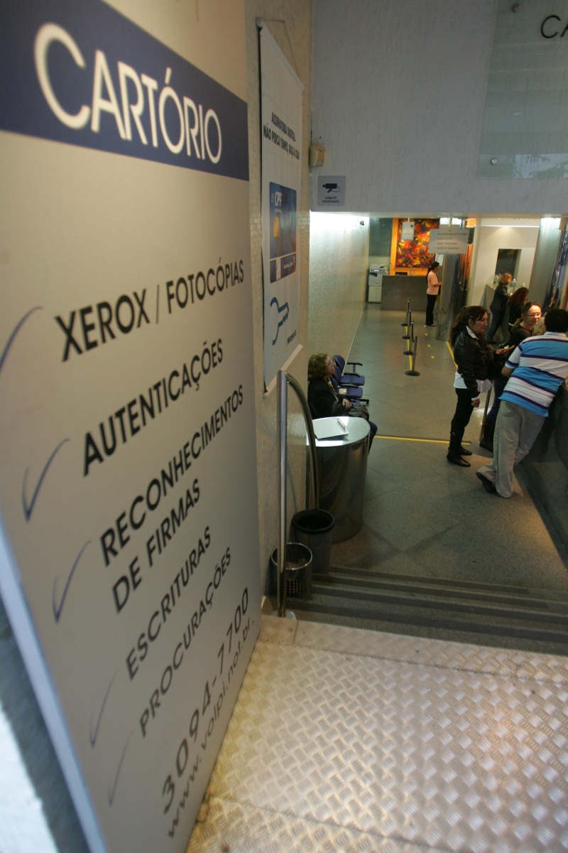 Entrada de cartório de Curitiba: OAB desaprovou índice de inflação escolhido; cartorários dizem que é melhor que nada | Ivonaldo Alexandre/ Gazeta do Povo