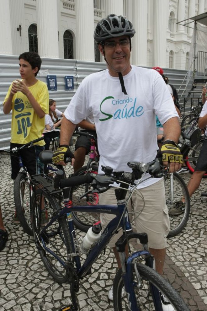 José Carlos Belotto, coordenador do Programa Ciclovida da UFPR, acredita que o público teria sido maior se o evento não coincidisse com a final do Mundial de Clubes da Fifa |