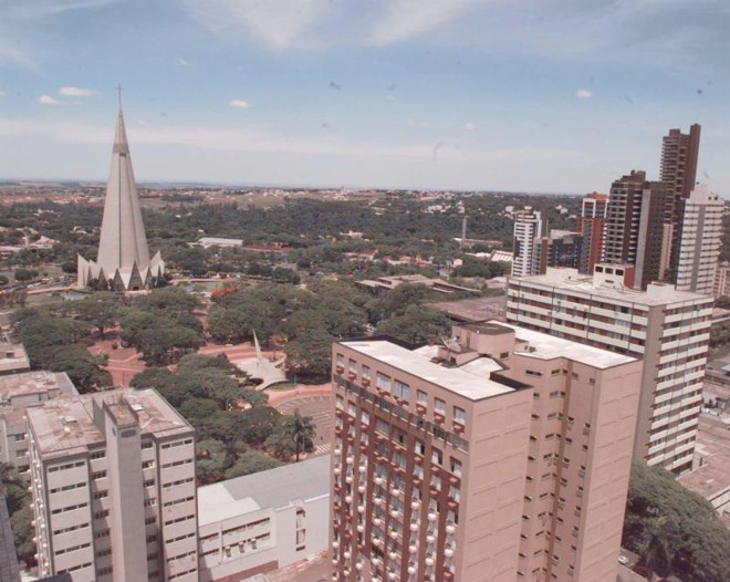 Vista de Maringá: orçamento da prefeitura em 2013 será 15% maior |