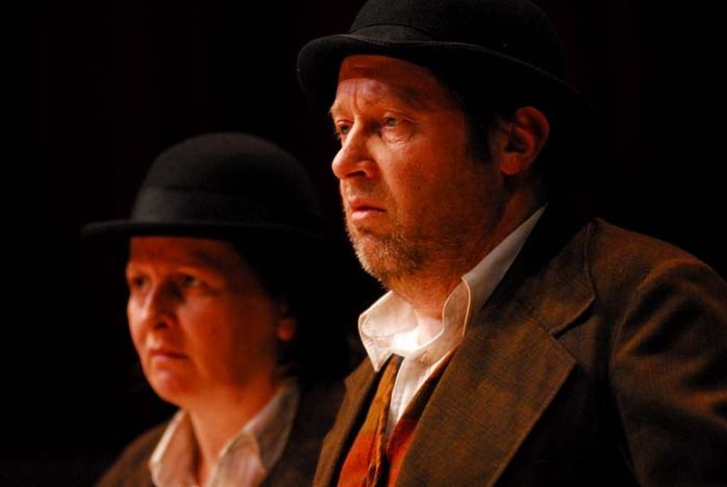 Esperando Godot, com Mauro Zanatta e Rosana Stavis | Gilson Camargo/Divulgação