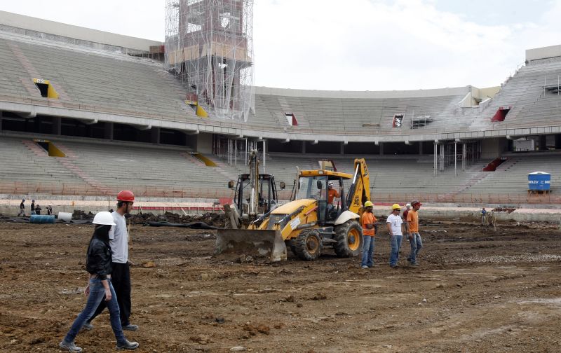 Obras em andamento na Arena da Baixada | Henry Milléo / Gazeta do Povo